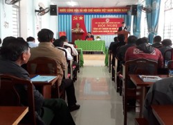 Quang cảnh hội nghị của Hội CCB huyện Quế Sơn