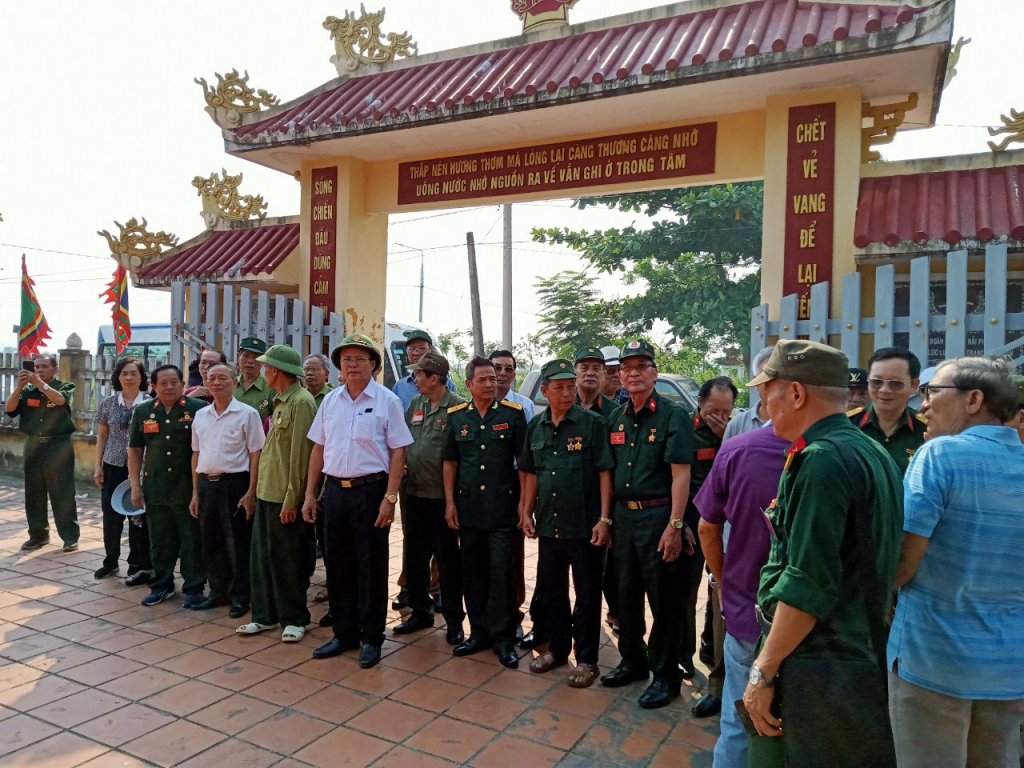 Cựu chiến binh Tiểu đoàn đặc công Lam Sơn về thăm lại chiến trường xưa
