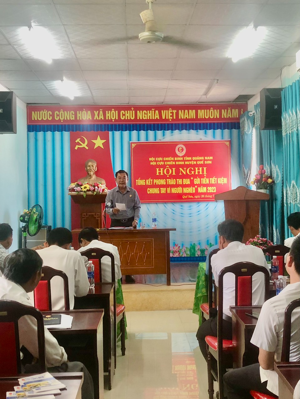 Hội CCB Huyện Quế Sơn tổ chức tổng kết Phong trào “Gửi tiền tiết kiệm chung tay vì người nghèo” năm 2023