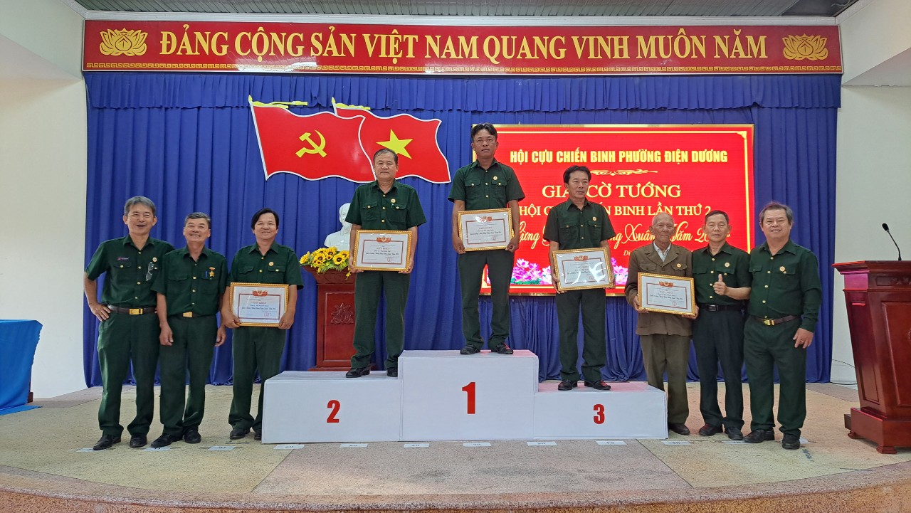 Hội CCB phường Điện Dương tổ chức Giải Cờ tướng