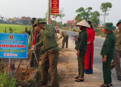 Hội CCB huyện Duy Xuyên tham gia đảm nhận đoạn đường Sáng, xanh, sạch, đẹp